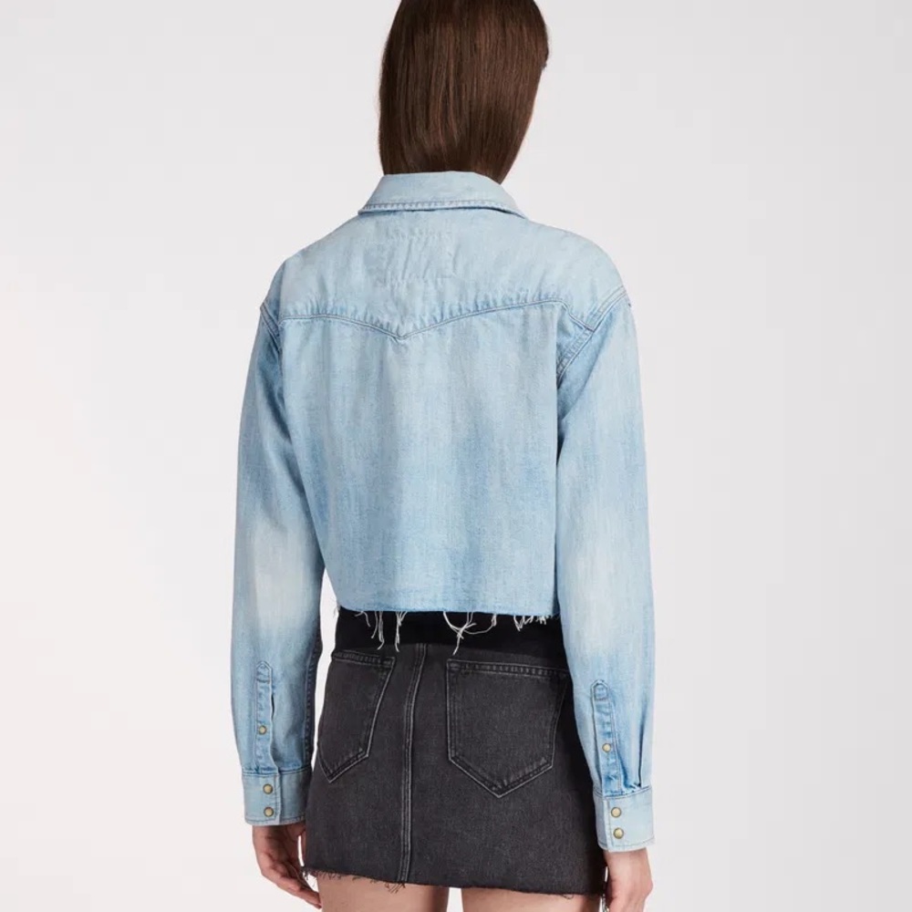 AllSaints Cropped Cannon Shirt - Picture 5 of 5